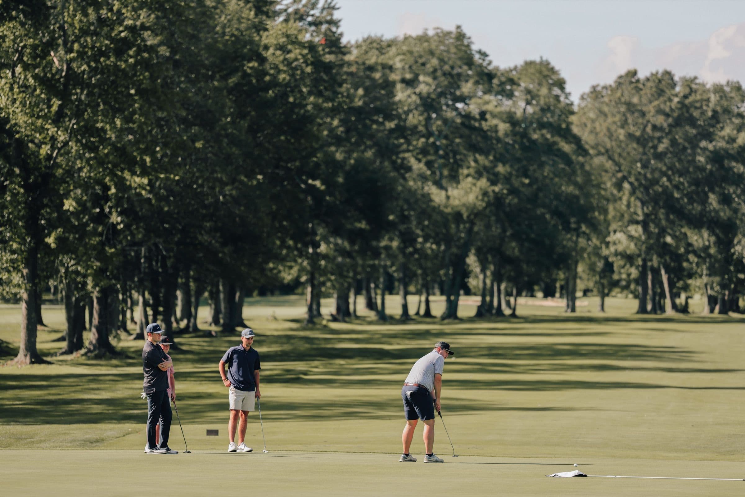 Golfers on the green